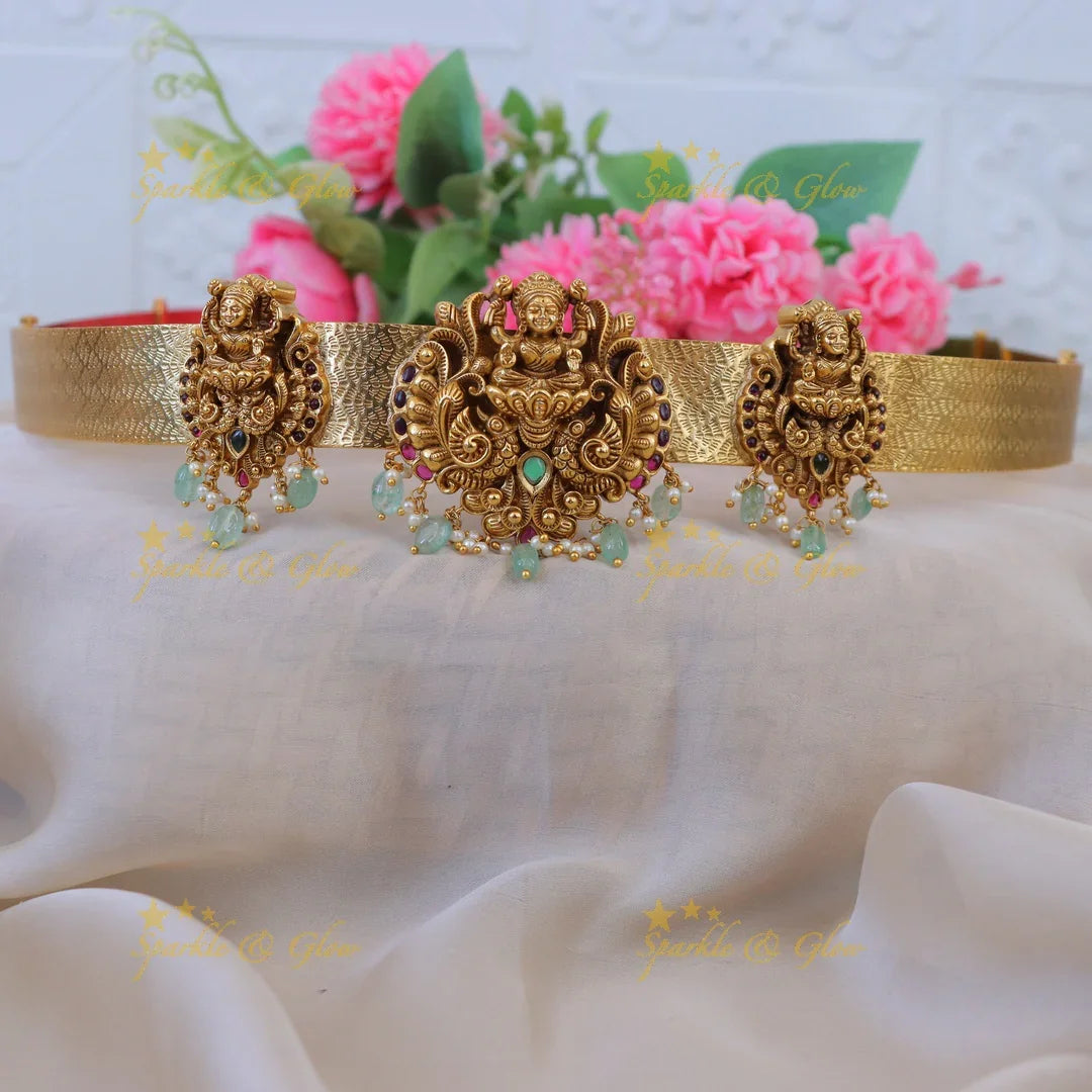 Lakshmi Peacock Hipbelt - Exquisite Indian Jewellery