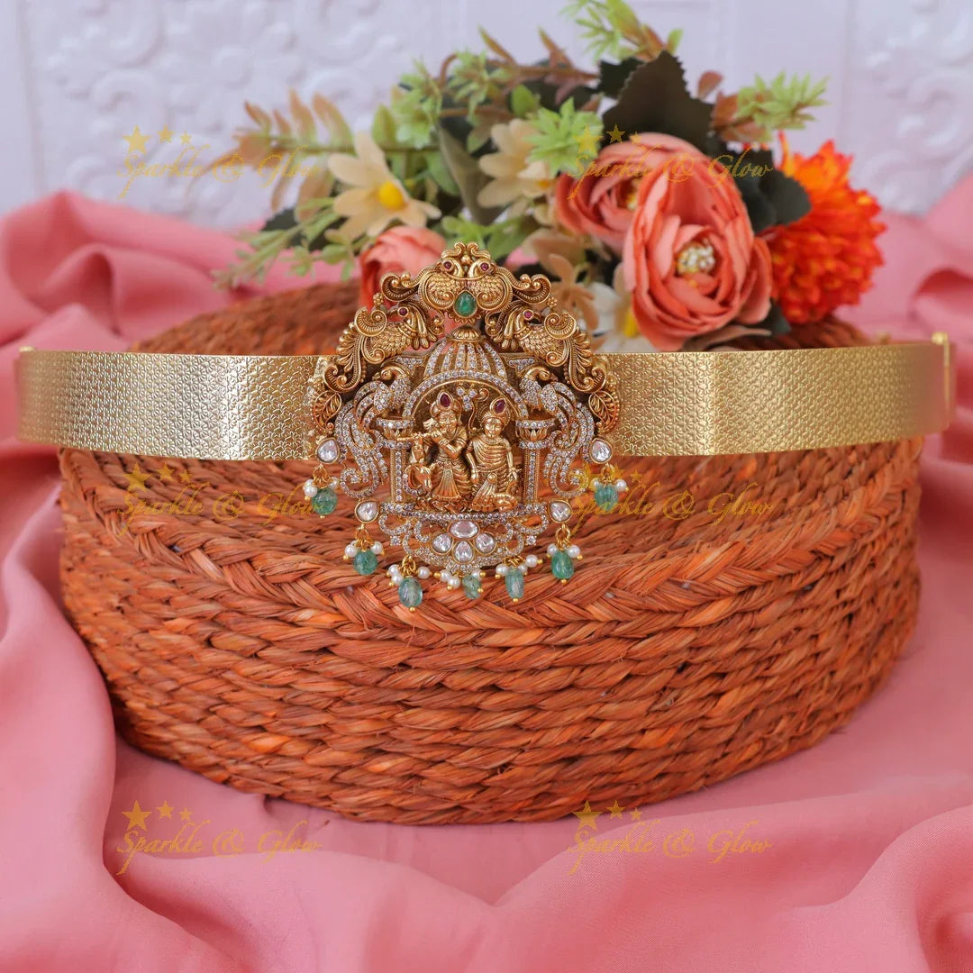 Exquisite Radha Krishna Hipbelt for Festive Occasions