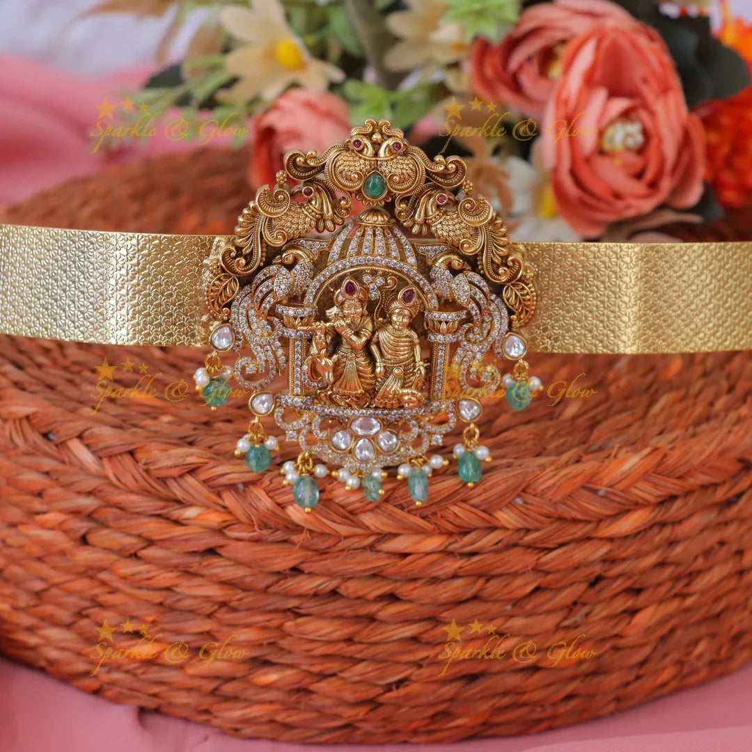 Exquisite Radha Krishna Hipbelt for Festive Occasions