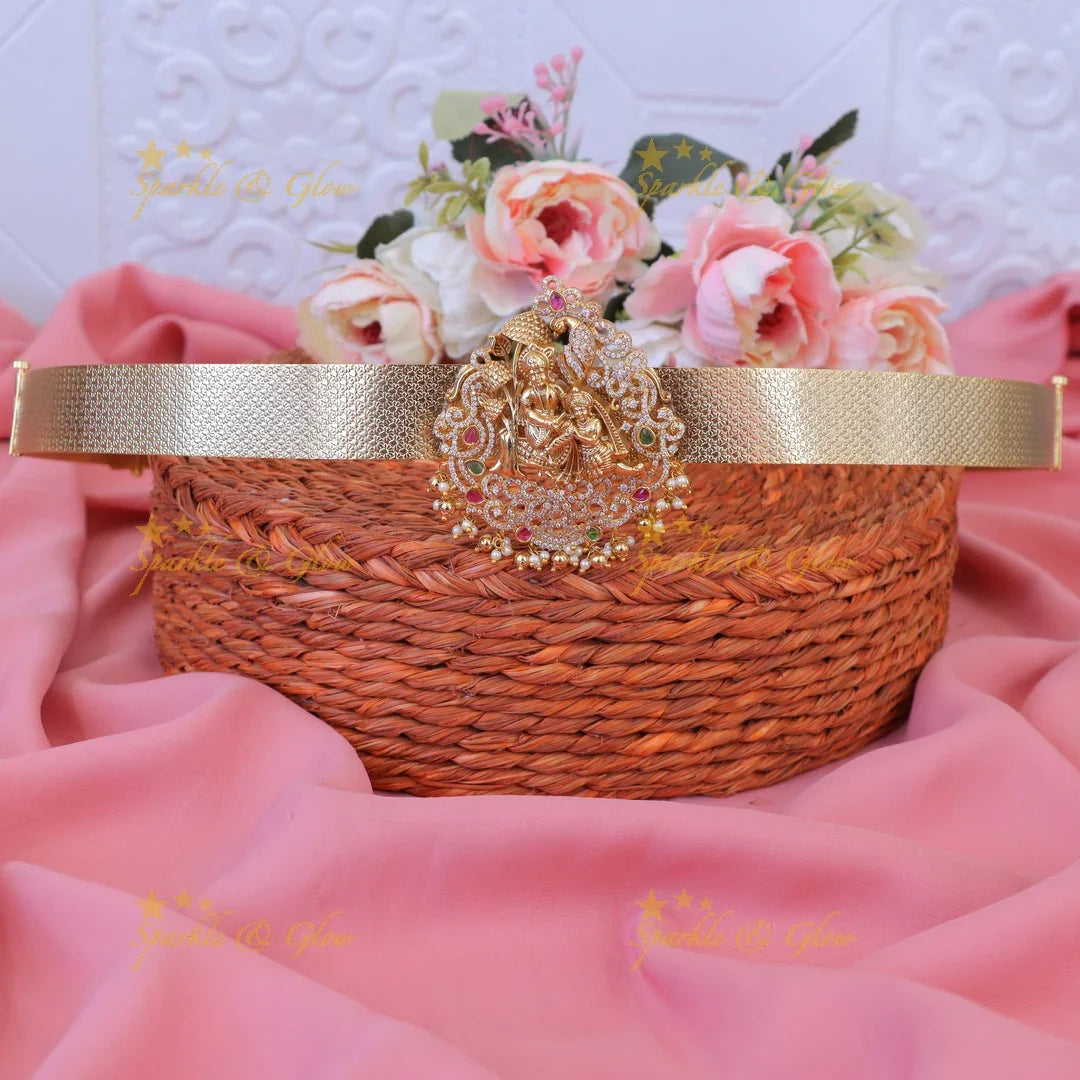 Exquisite Gold Beads Pearl God-Carved Wedding Belt