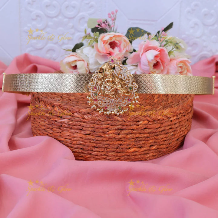 Exquisite Gold Beads Pearl God-Carved Wedding Belt