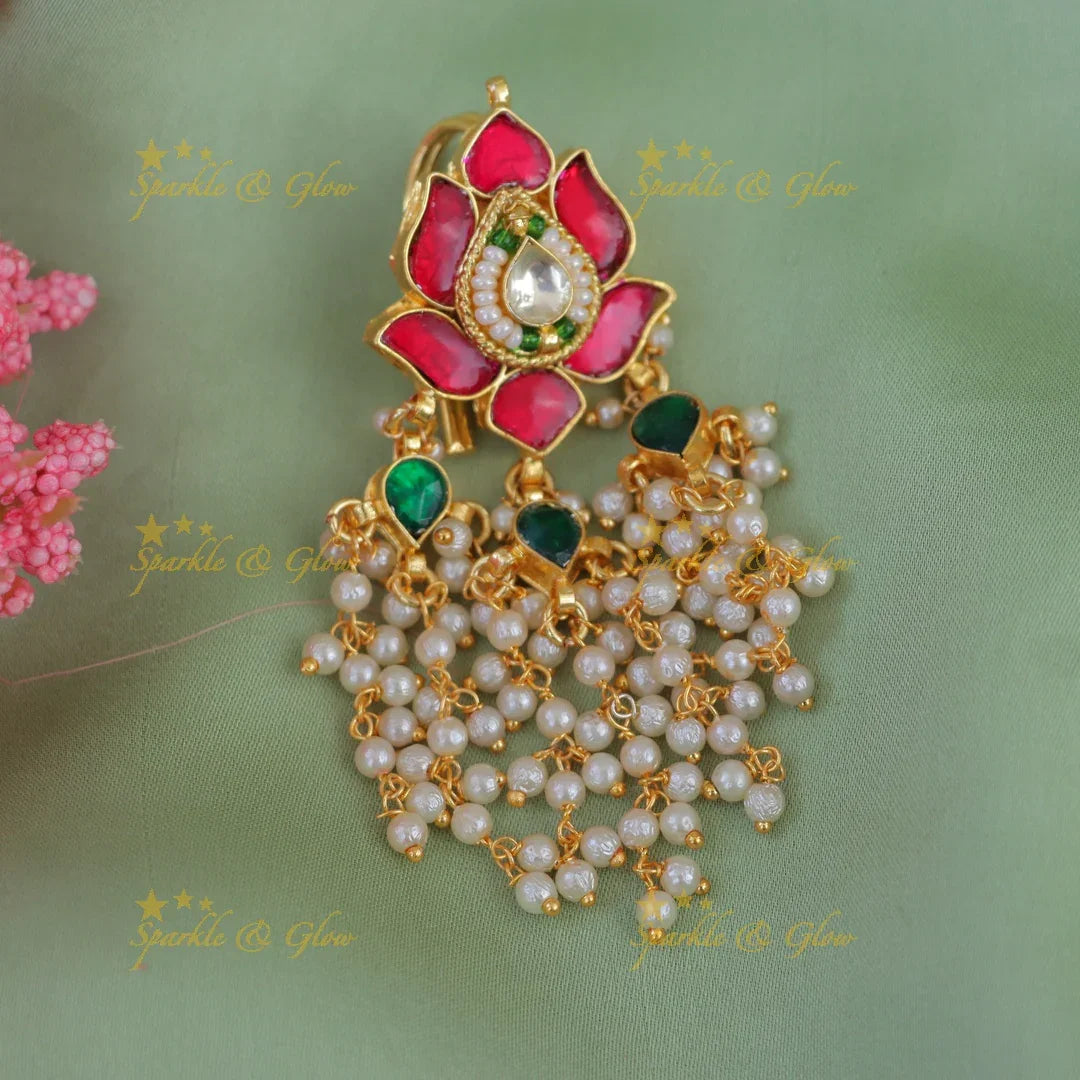 Elegant Pearl Jadabilla Hair Accessory in Gold