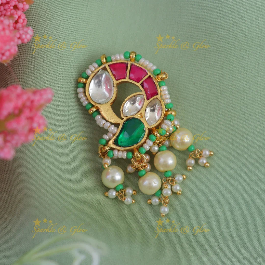 Exquisite Peacock Gold Jadabilla - Festive Hair Essential