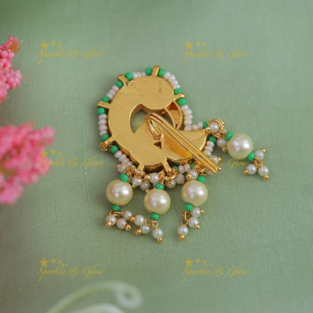 Exquisite Peacock Gold Jadabilla - Festive Hair Essential