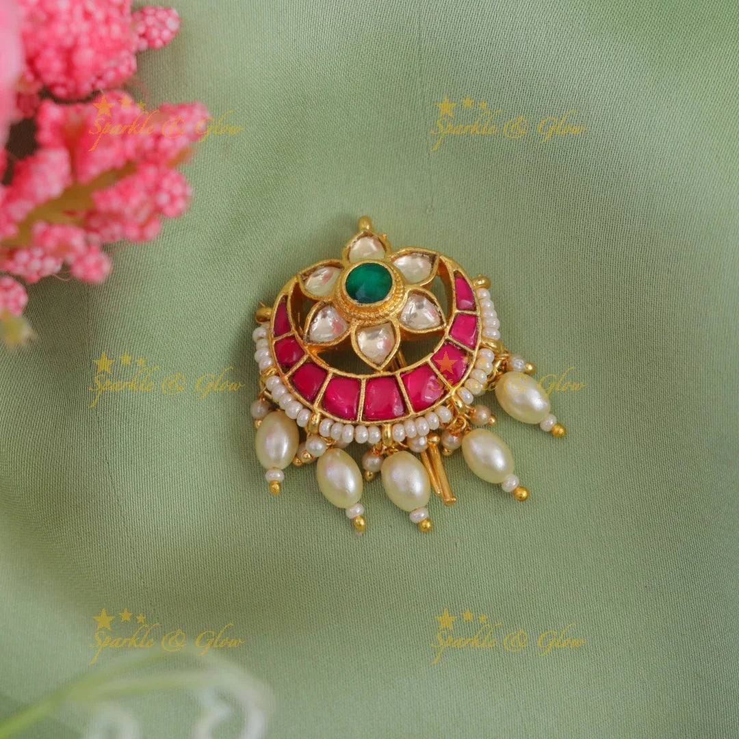 Exquisite Pearl & Gold Jadabilla Hair Accessory