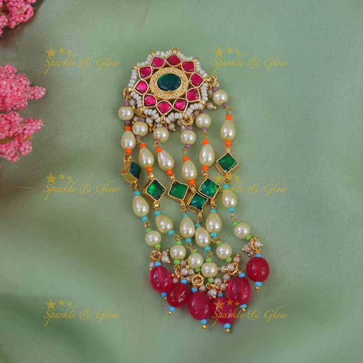 Exquisite Floral Pearl Beaded Jadabilla Hair Accessory