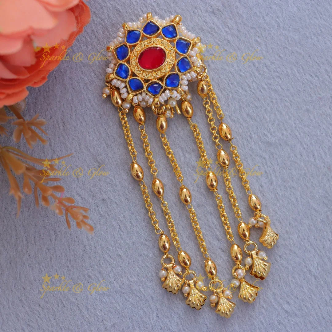 Exquisite Pearl & Gold Jadabilla Hair Accessory