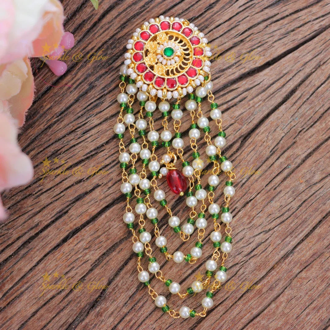 Exquisite Green Beaded Jadabilla for Weddings