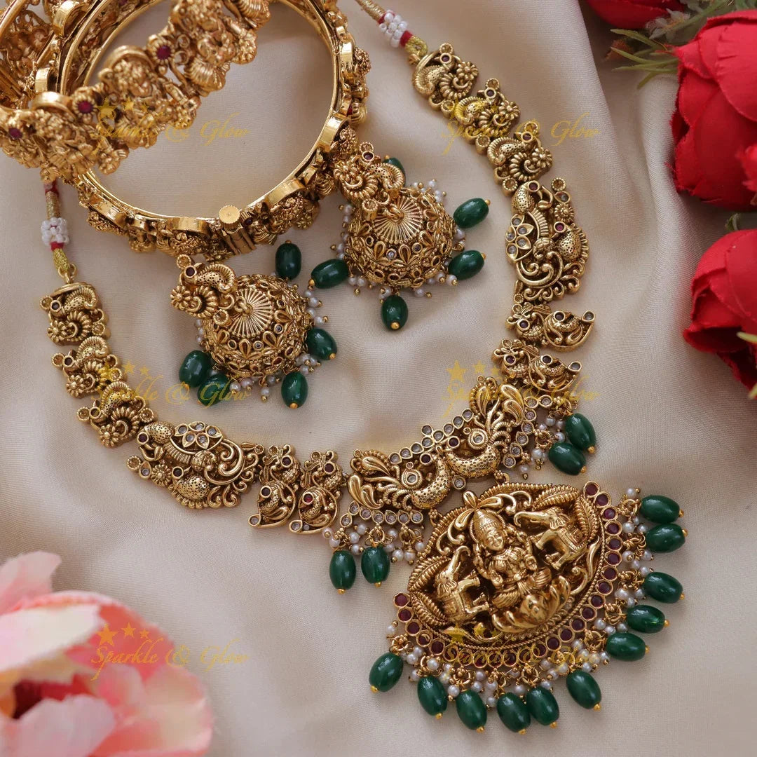 Exquisite Lakshmi Mango Bridal Set for Special Occasions