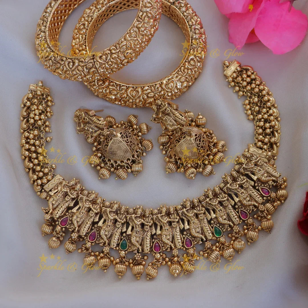 Exclusive Radhakrishna Bridal Jewellery Set | Sparkle & Glow