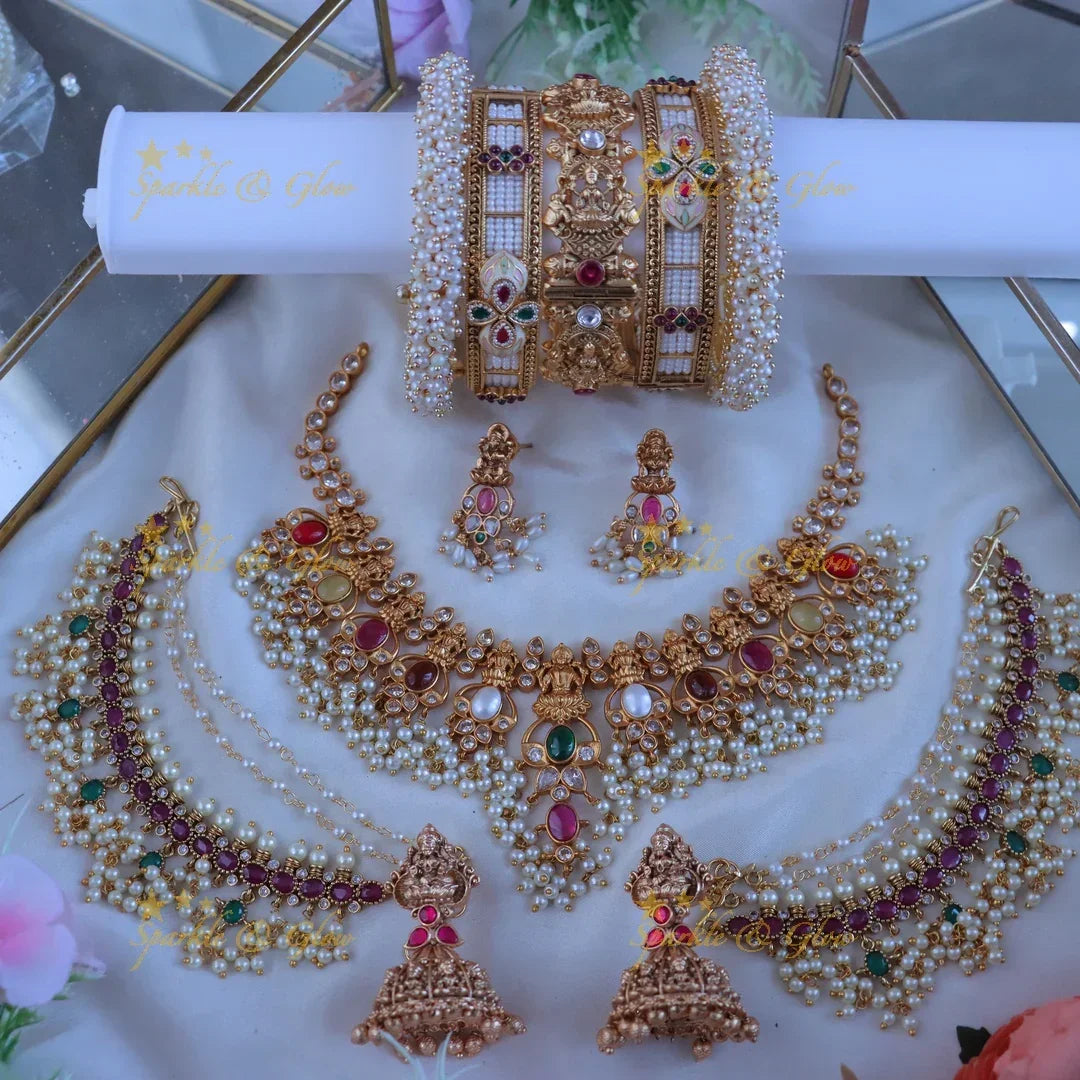 Lakshmi Navarathna Semi Bridal Set for Radiant Brides