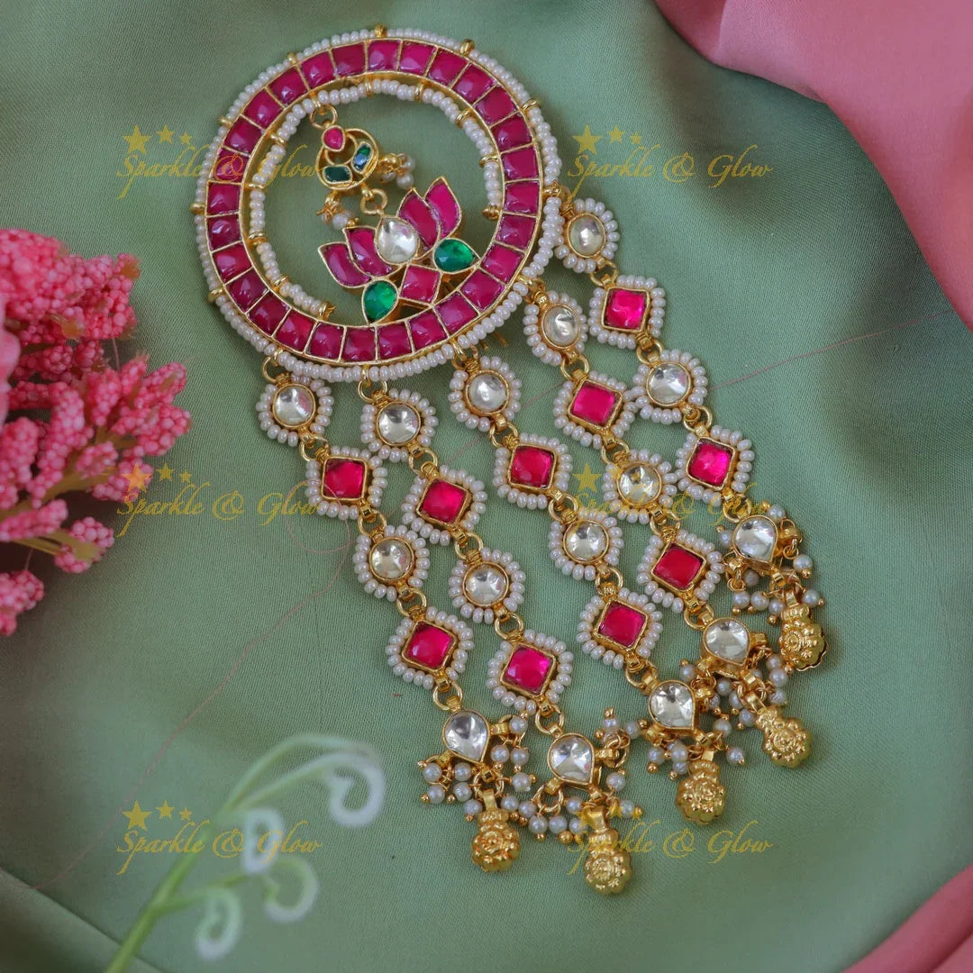 Exquisite Lotus Hair Ornament for Weddings & Festivities