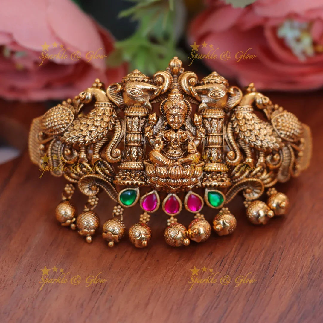 Exquisite Lakshmi Peacock Festive Hairpin