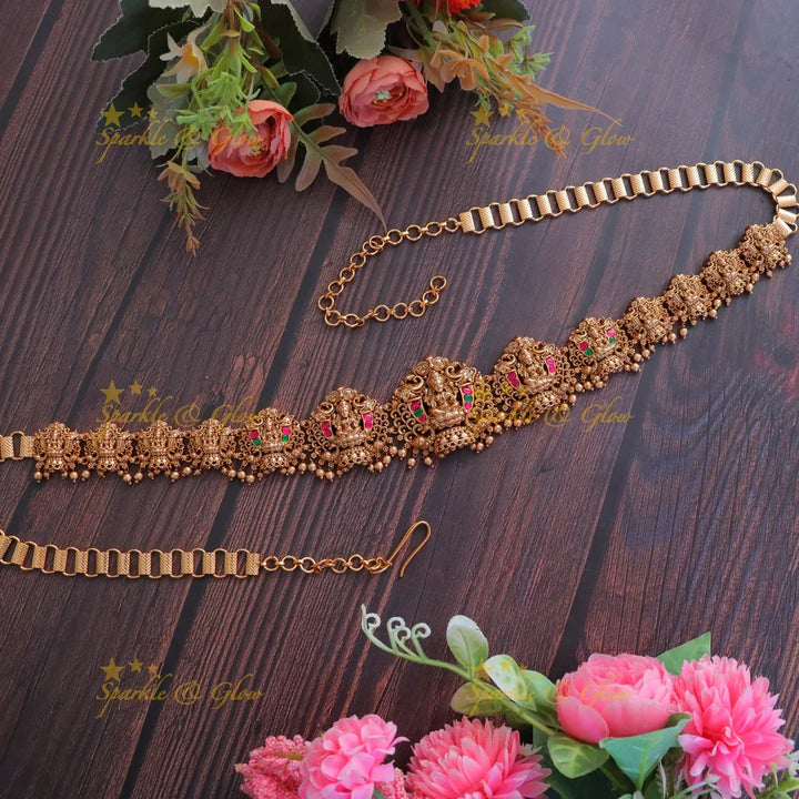 Exquisite Gold Alike Hip Chain for Weddings