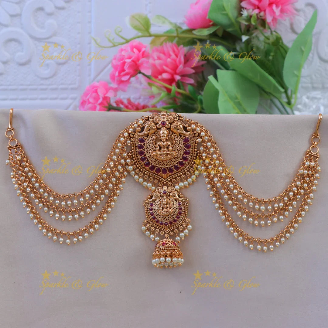 Exquisite Kemp Lakshmi Hairpiece for Grand Occasions