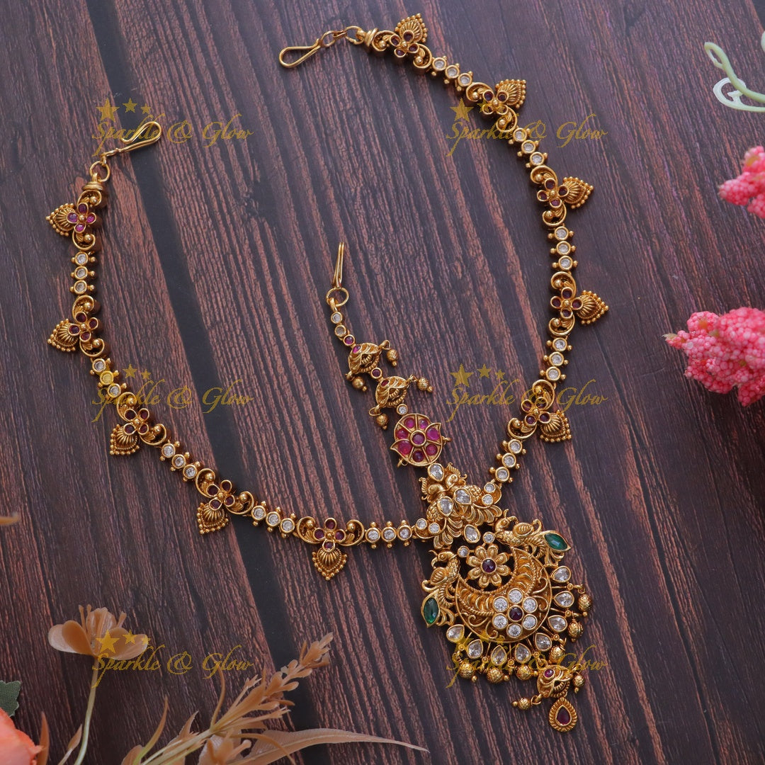 Exquisite AD Bridal Maang Tikka for Your Special Day