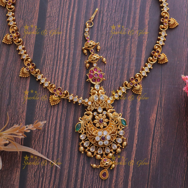 Exquisite AD Bridal Maang Tikka for Your Special Day