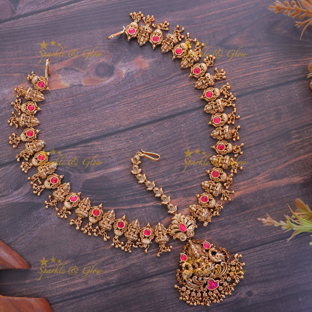 Radiant Kemp Lakshmi Maang Tikka for Celebrations