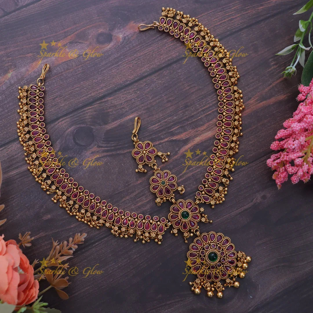 Exquisite Kemp Bridal Maang Tikka Set – Premium Elegance