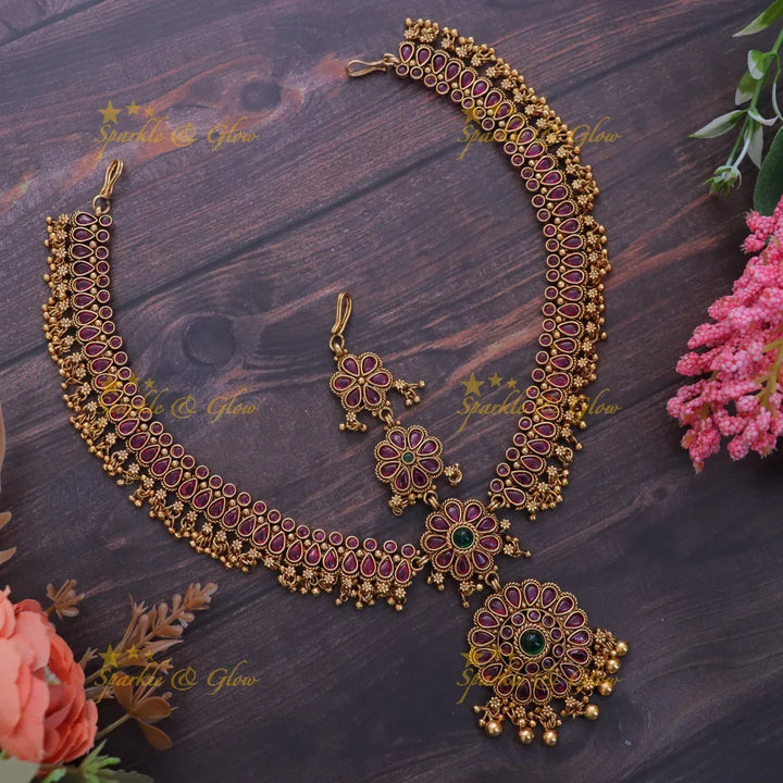 Exquisite Kemp Bridal Maang Tikka Set – Premium Elegance