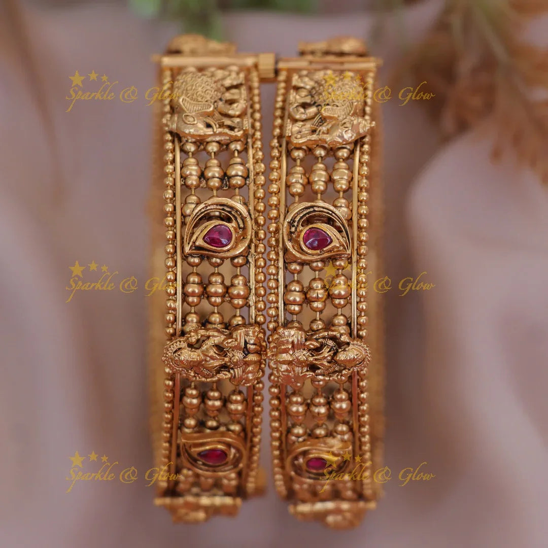 Exquisite Lakshmi Elephant Bangles for Weddings