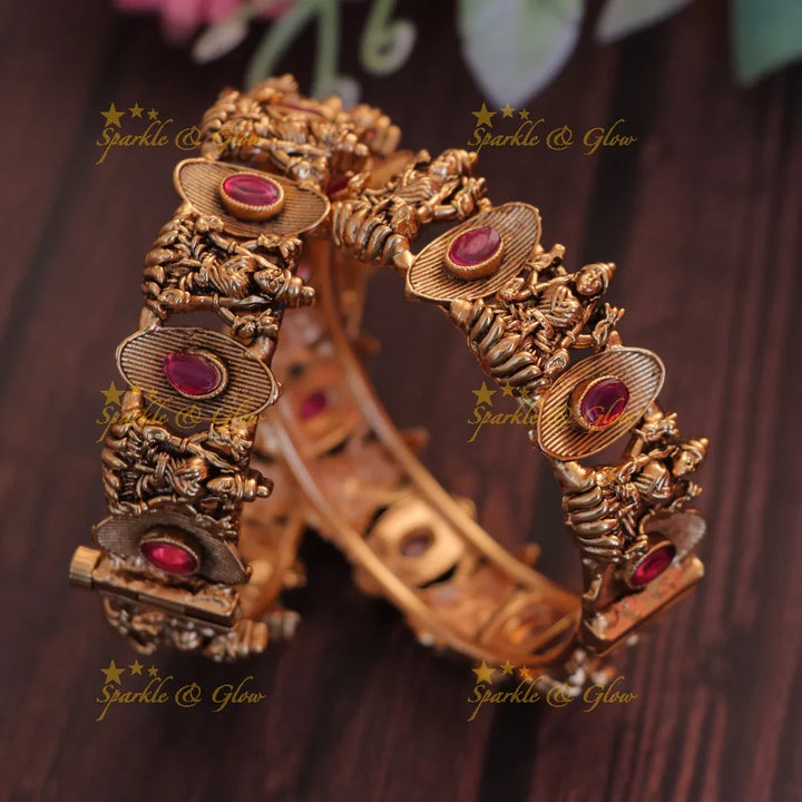 Exquisite Lakshmi Gold Bangles for Weddings & Festivals