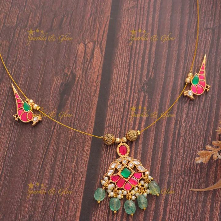 Elegant Peacock Necklace - Perfect for Festive Celebrations
