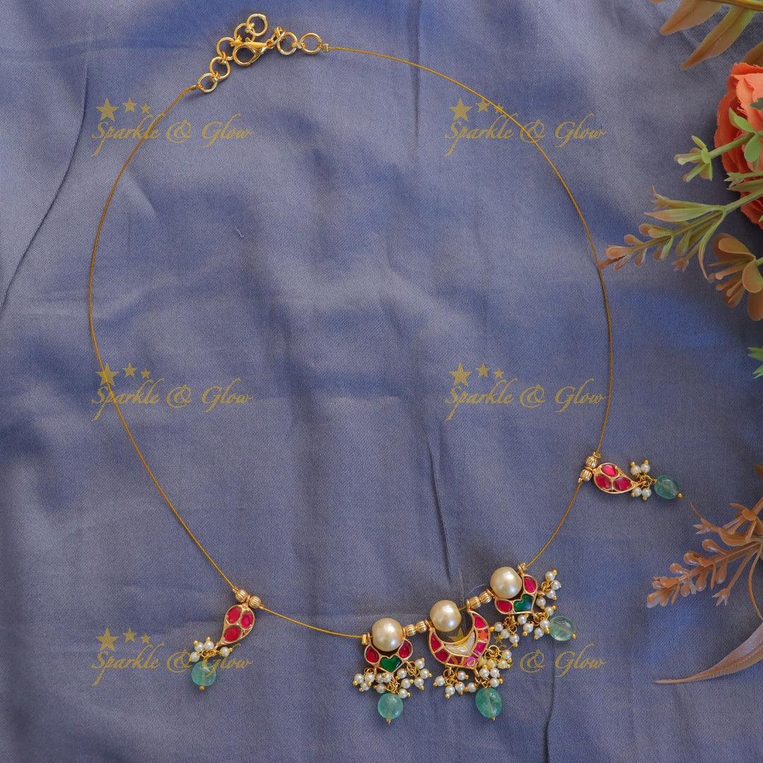 Elegant Gold Mango Necklace for Festive Occasions