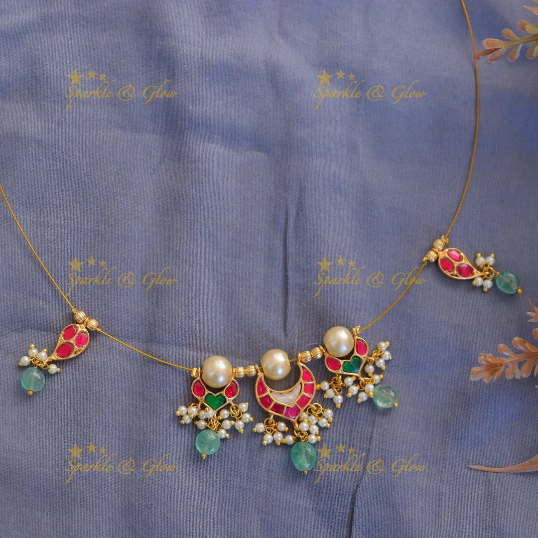 Elegant Gold Mango Necklace for Festive Occasions