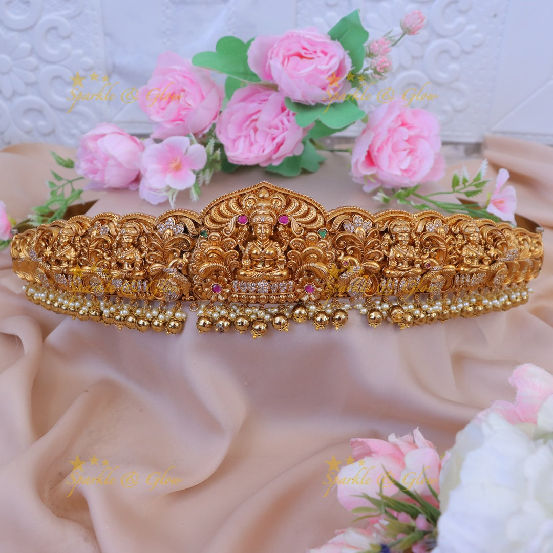 Exquisite Lakshmi Peacock Hipbelt - Perfect for Weddings