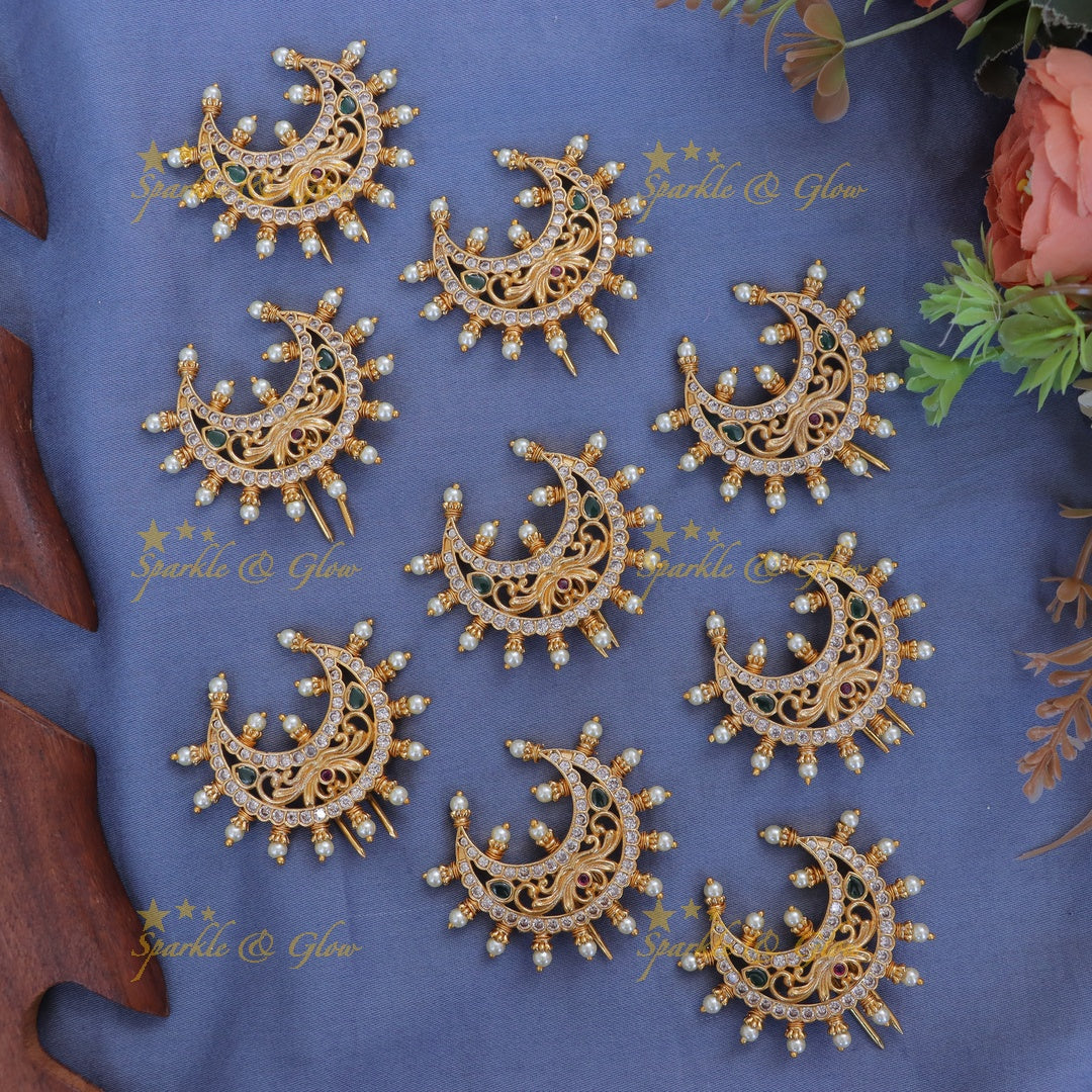 Exquisite Half Moon Pearl Jadabilla Hair Accessory