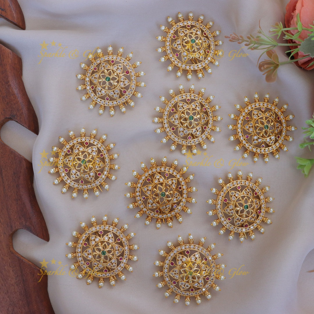 Exquisite Gold Floral Jadabilla Hair Accessories