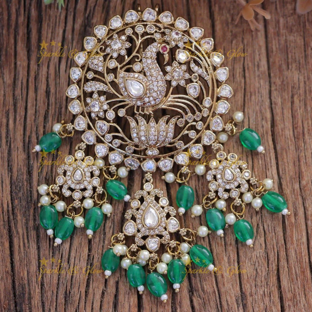 Exquisite Peacock Lotus Jadabilla Hair Accessory