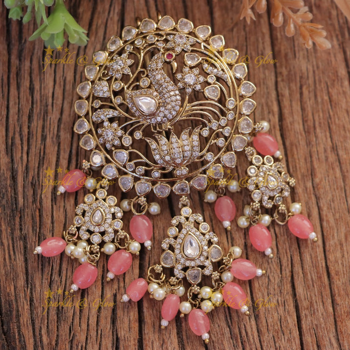 Exquisite Peacock Lotus Jadabilla Hair Accessory