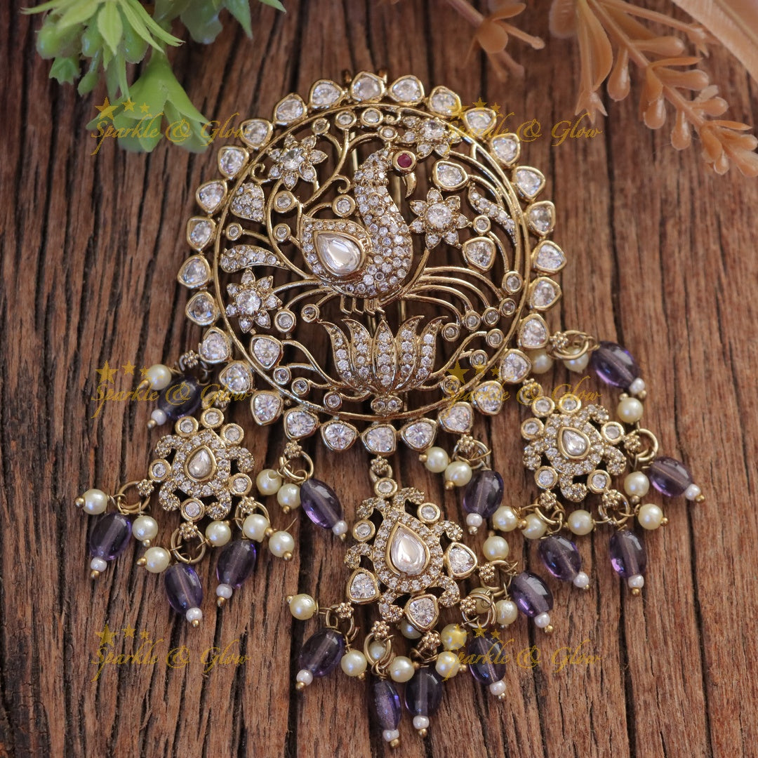 Exquisite Peacock Lotus Jadabilla Hair Accessory