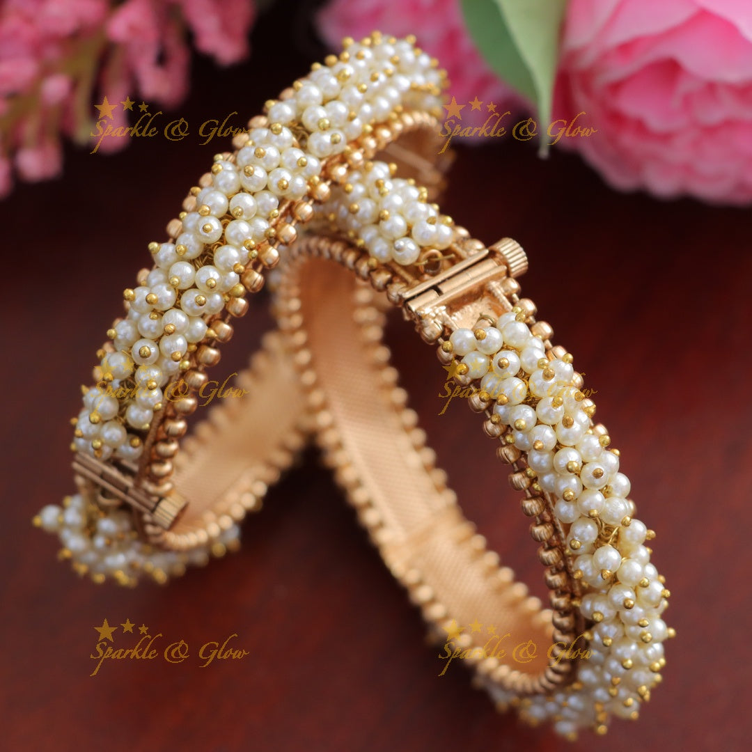 Gold Pearl Bangle: Elegance for Every Occasion