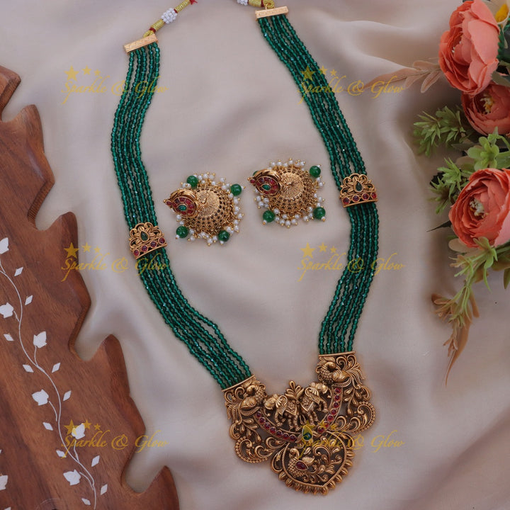 Exquisite Peacock Necklace for Festive Celebrations