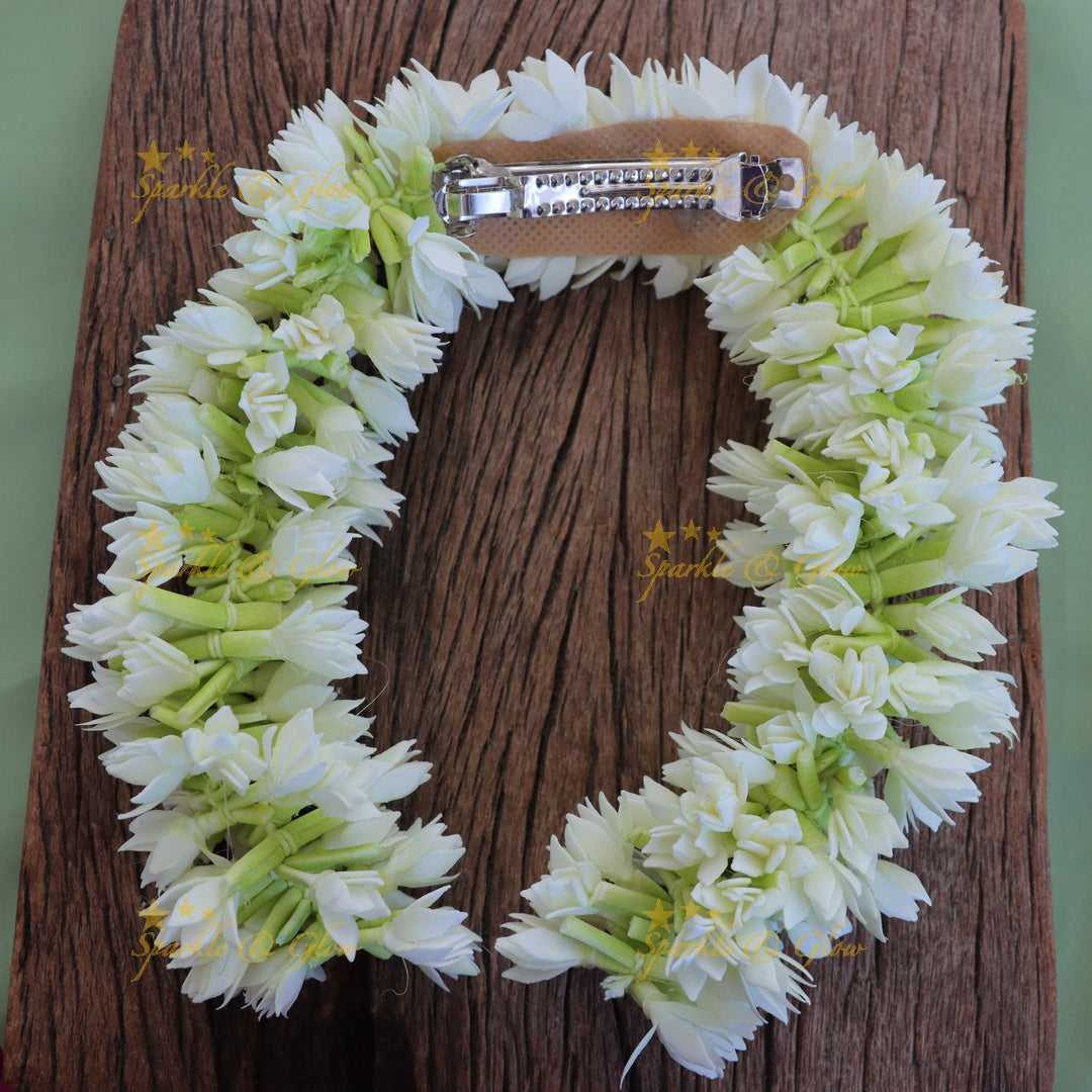 Jasmine Hair Clip: Elegant Wedding & Festive Accessory