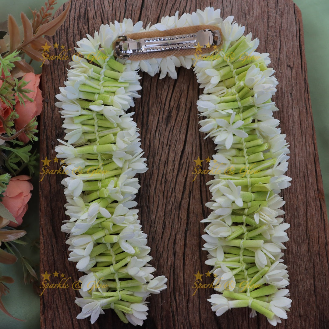 Jasmine Hair Clip: Elegant Wedding & Festive Accessory