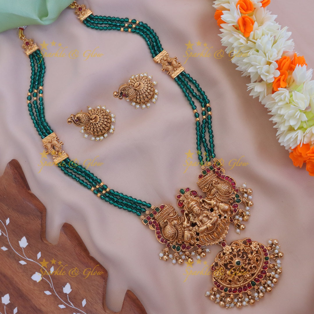 Exquisite Lakshmi Elephant Temple Necklace Collection