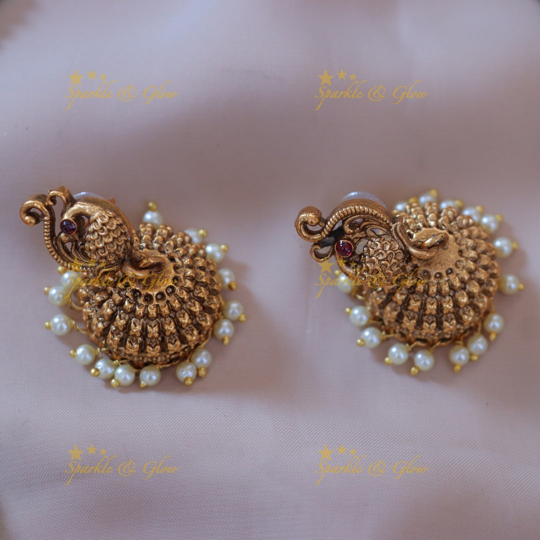 Exquisite Lakshmi Elephant Temple Necklace Collection