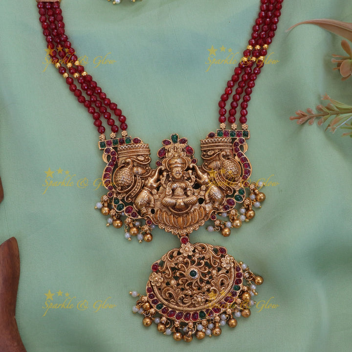 Exquisite Lakshmi Elephant Temple Necklace Collection