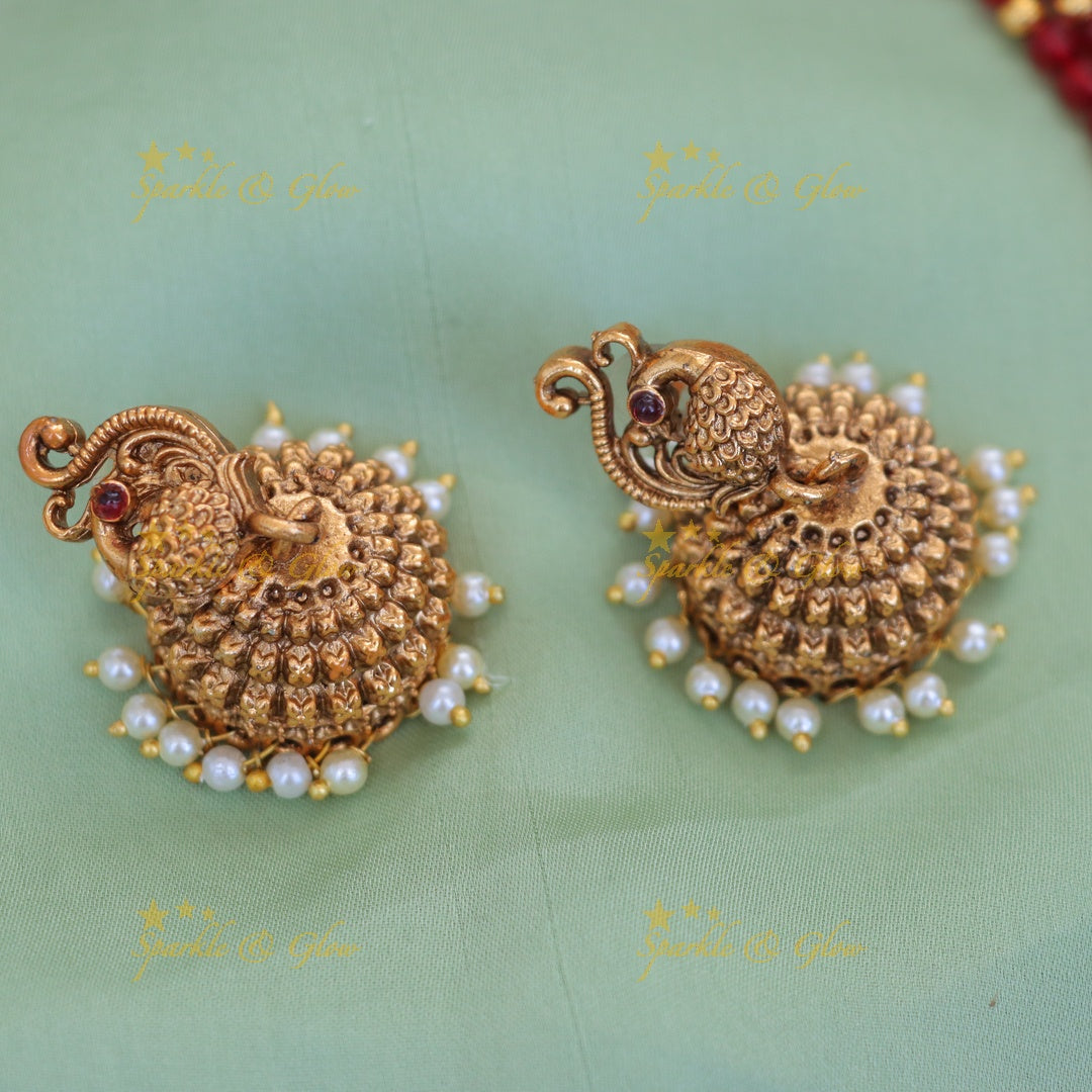 Exquisite Lakshmi Elephant Temple Necklace Collection