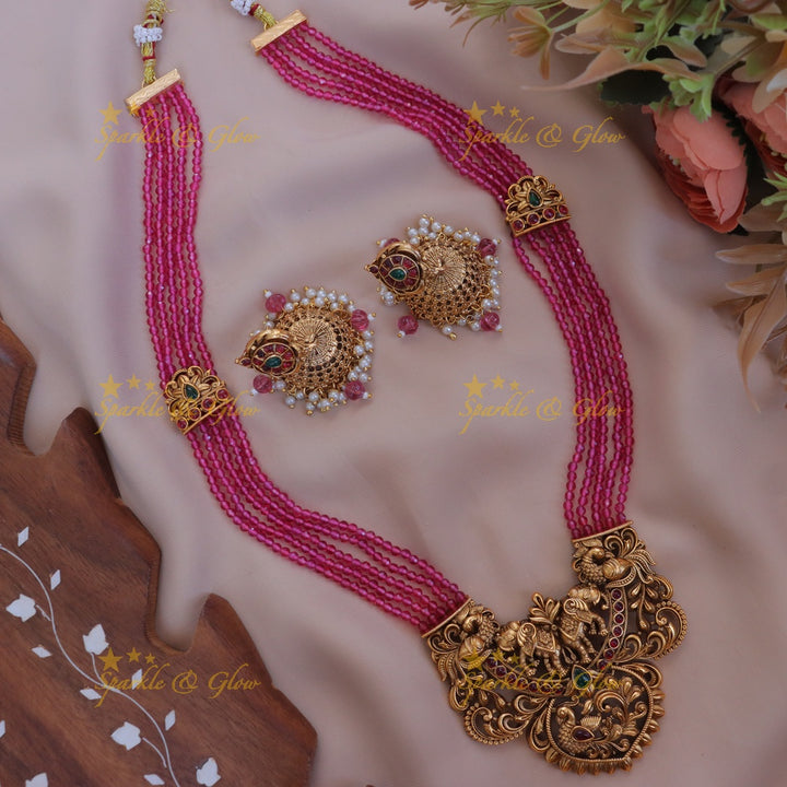 Exquisite Peacock Necklace for Festive Celebrations