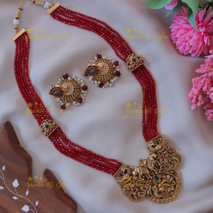 Exquisite Peacock Necklace for Festive Celebrations