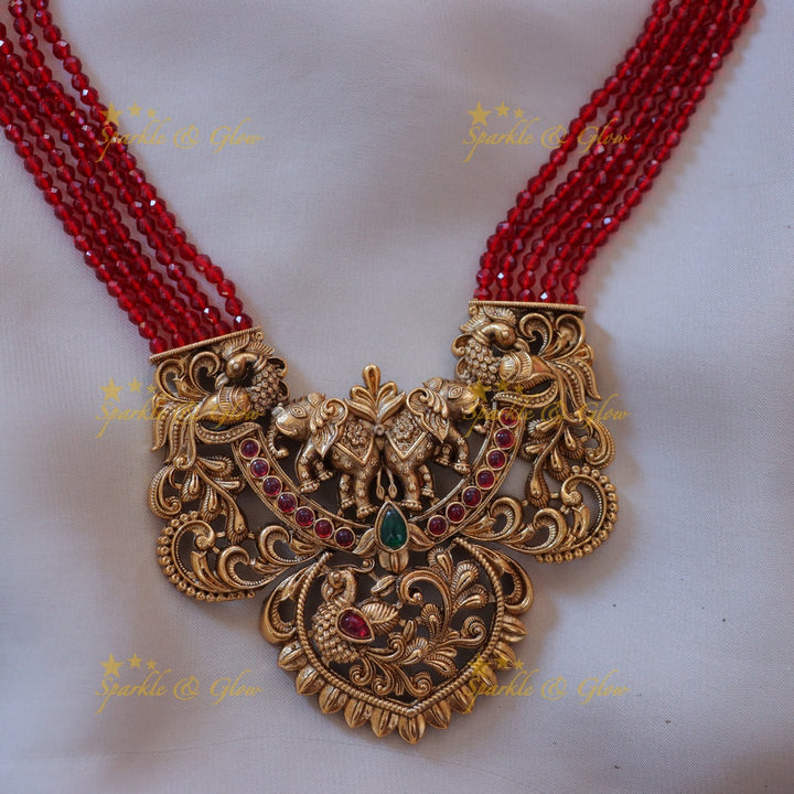 Exquisite Peacock Necklace for Festive Celebrations