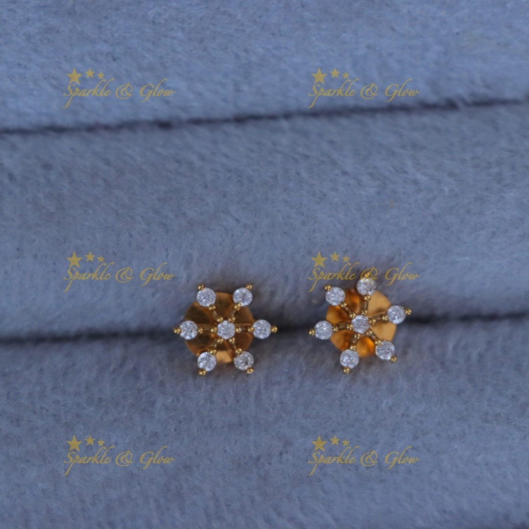 Gold-Alike Floral Long Necklace | Sparkle & Glow