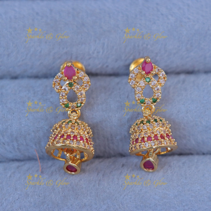 Pearl Gold Lotus Necklace Set - Festive Elegance