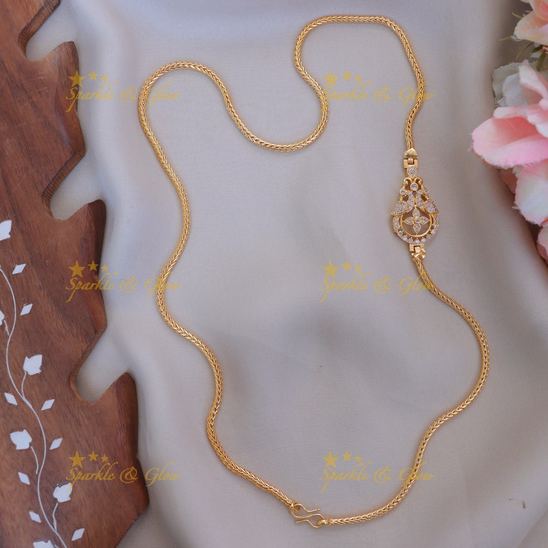 Exquisite Floral Mangalsutra Necklace for Weddings
