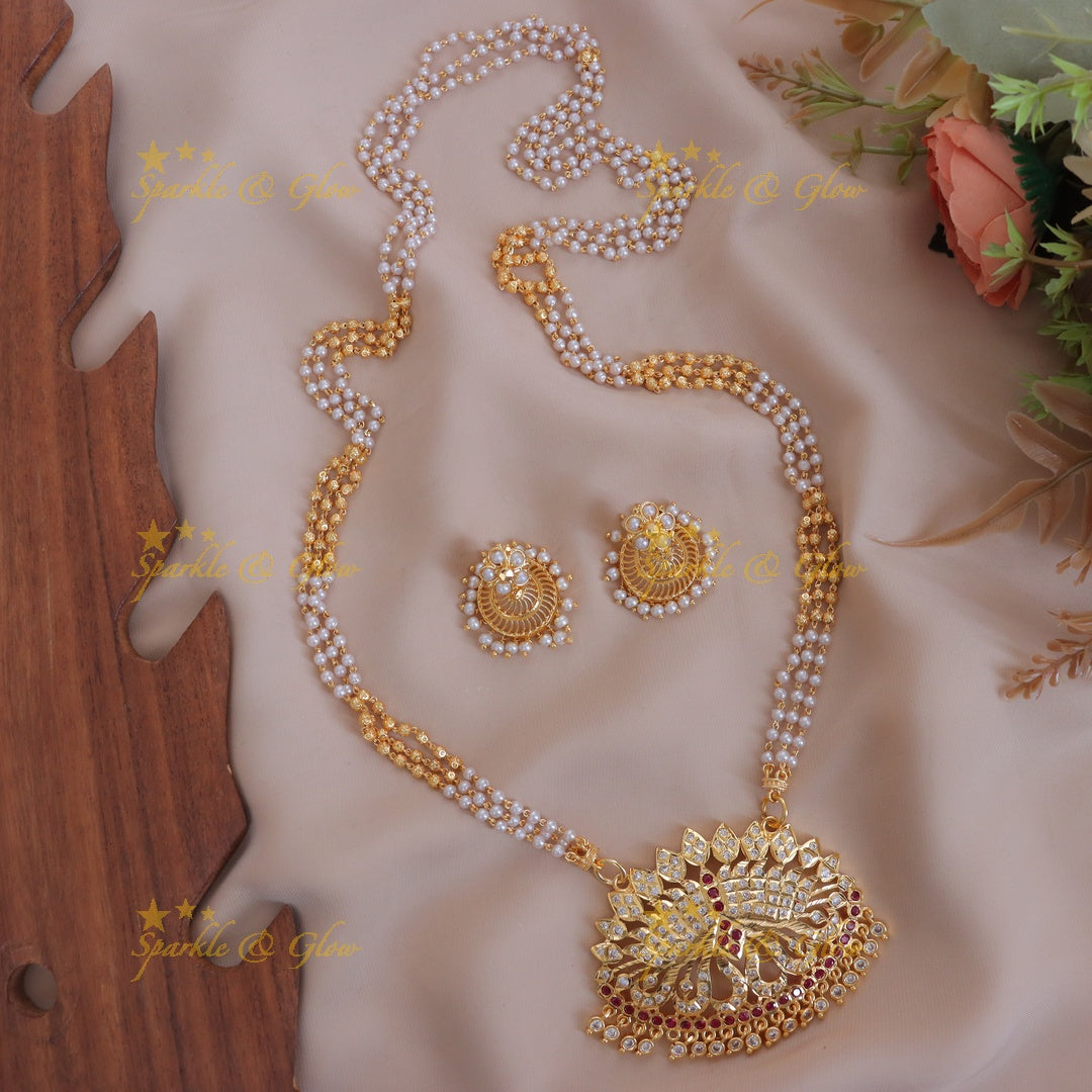Exquisite Pearl & Gold Necklace for Weddings